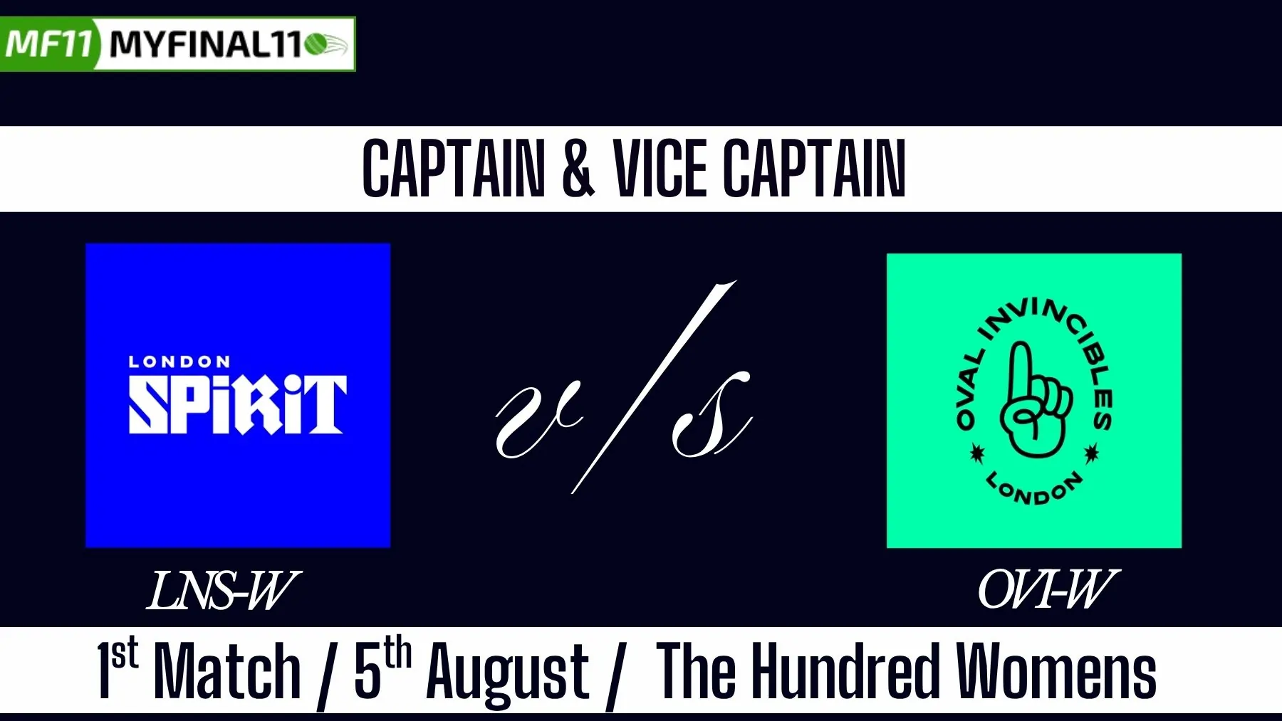 LNS-W vs OVI-W Top 3 Captain Pick 1st Match, 5th August