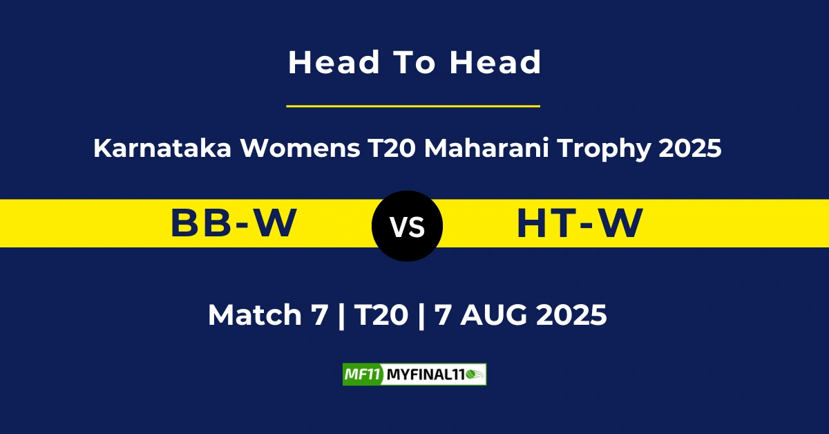 BB-W VS HT-W Player Battle, Head to Head Karnataka Womens T20 Maharani Trophy 2025