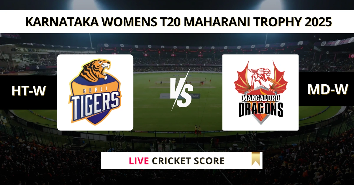 HT-W VS MD-W Live Cricket Score Karnataka Womens T20 Maharani Trophy 2025