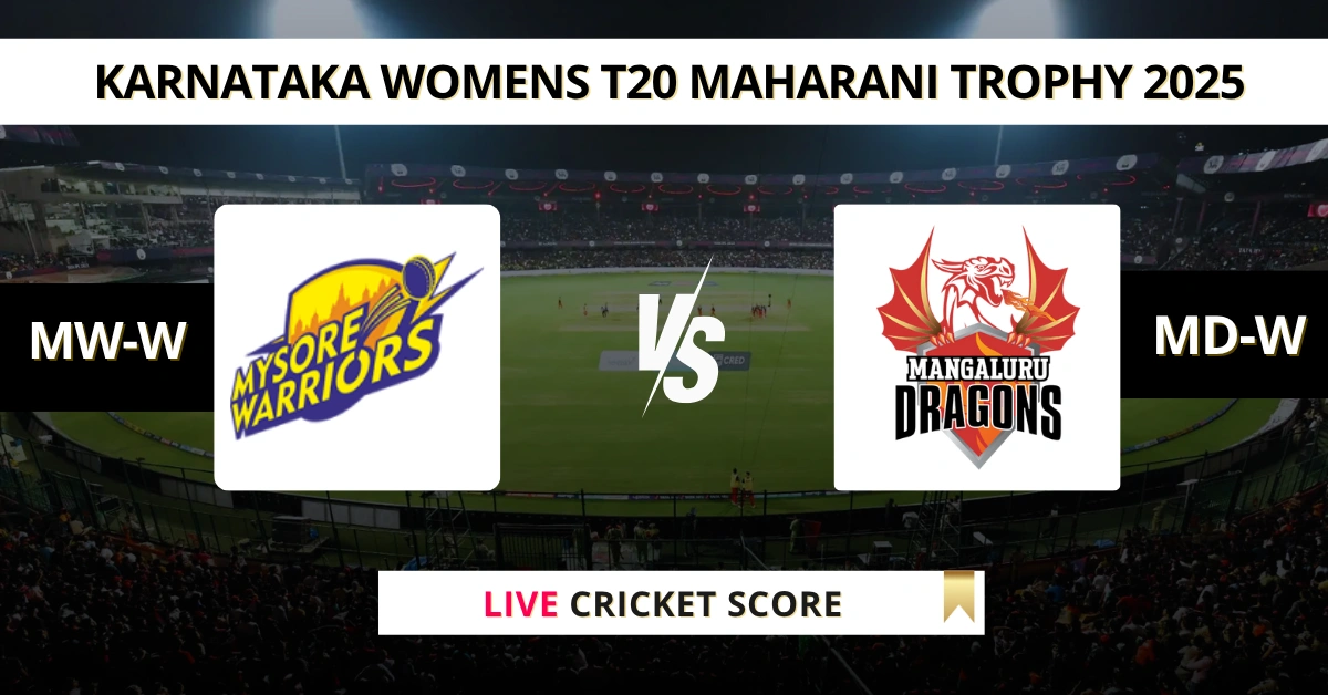 MW-W VS MD-W Live Cricket Score Karnataka Womens T20 Maharani Trophy 2025