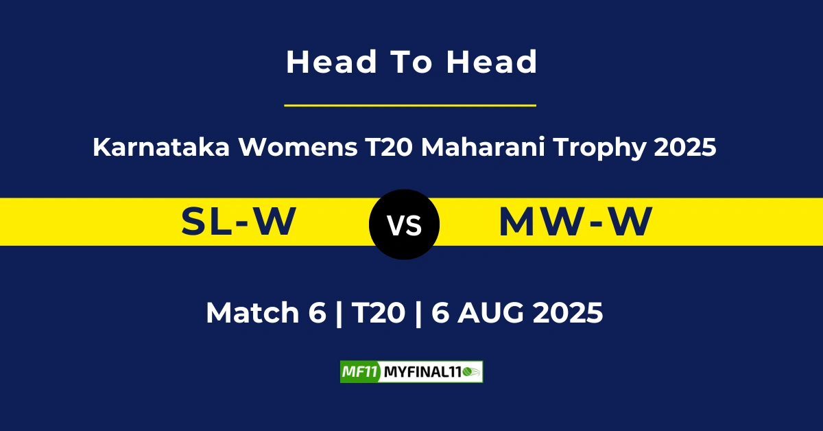 SL-W VS MW-W Player Battle, Head to Head Karnataka Womens T20 Maharani Trophy 2025